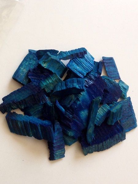Minyatür Bahçe İçin Mavi Yonga (Tahta Parçaları), 1,5 Litre, Paketli