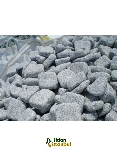 Granite Discuss Doğal Dekoratif Taş 8-12 cm, 25 kg